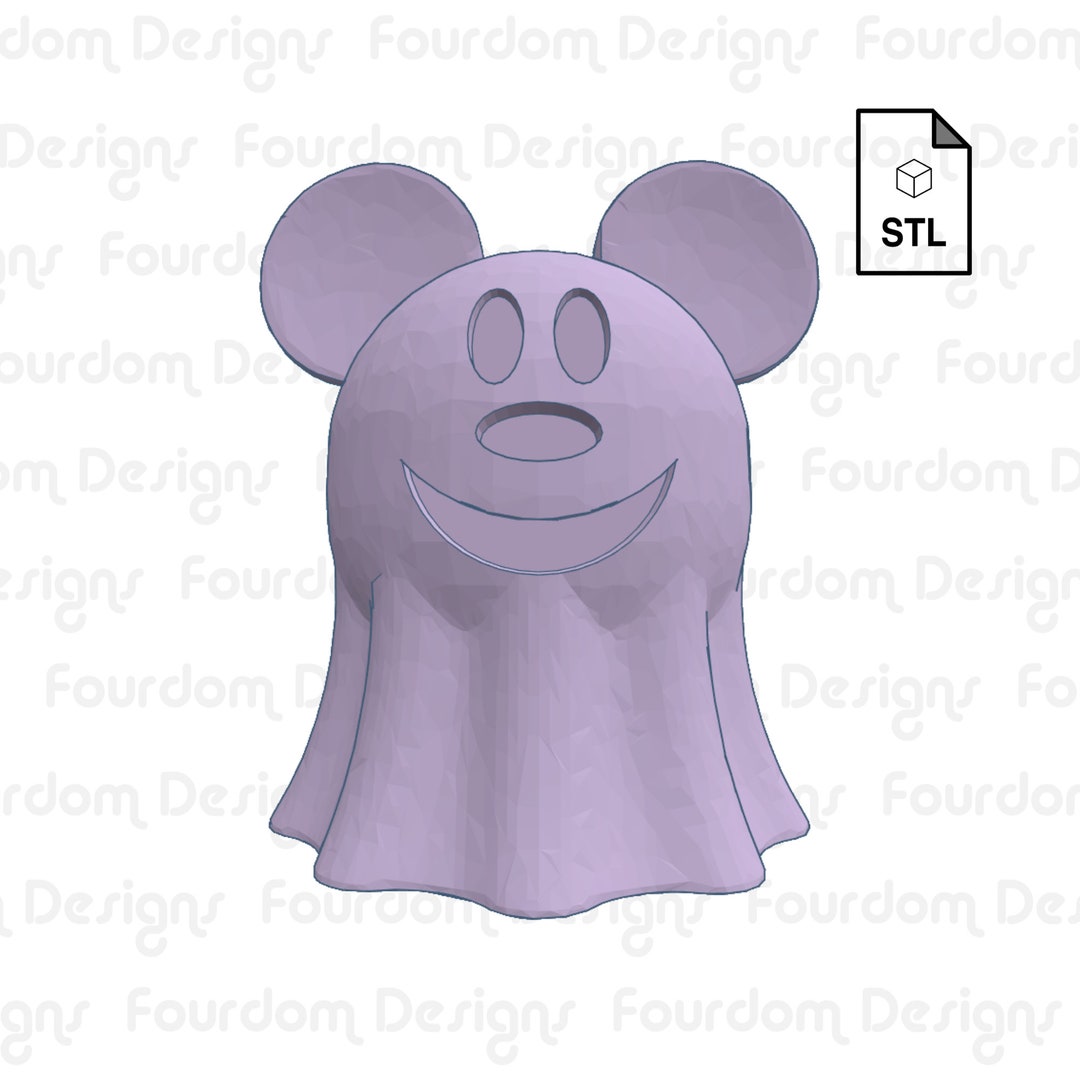 STL file Ghost cow, Straw topper 👻・Design to download and 3D print・Cults