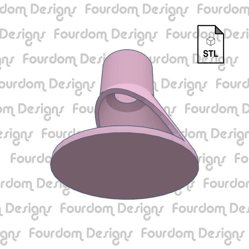 Pu&ograve; includere: Un alimentatore per uccelli stampato in 3D, in plastica rosa chiaro, con una base rotonda e una parte superiore curva a forma di imbuto. L'alimentatore ha una piccola apertura nella parte superiore per riempirlo con semi di uccelli. File STL.
