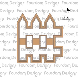 Fence Cookie Cutter STL File for 3D Printing - Digital Download