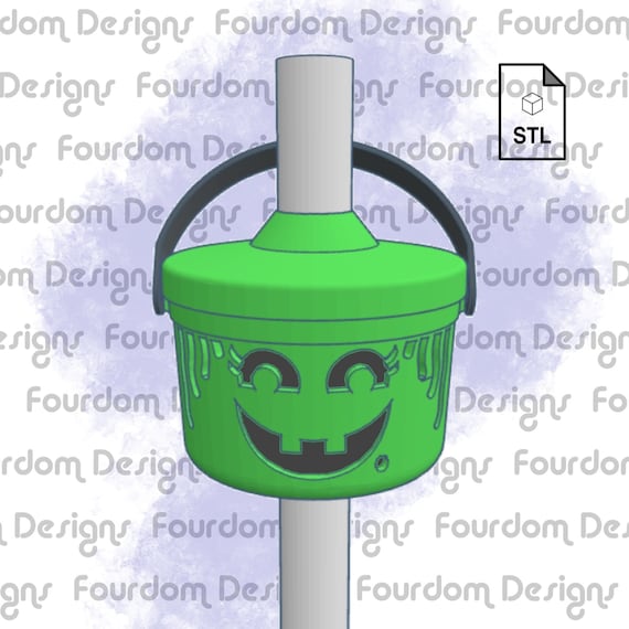 Sunflower Straw Topper Buddy STL file For 3D printing