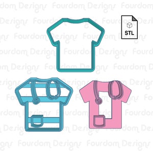 Scrubs Cookie Cutter STL File for 3D Printing Digital Download