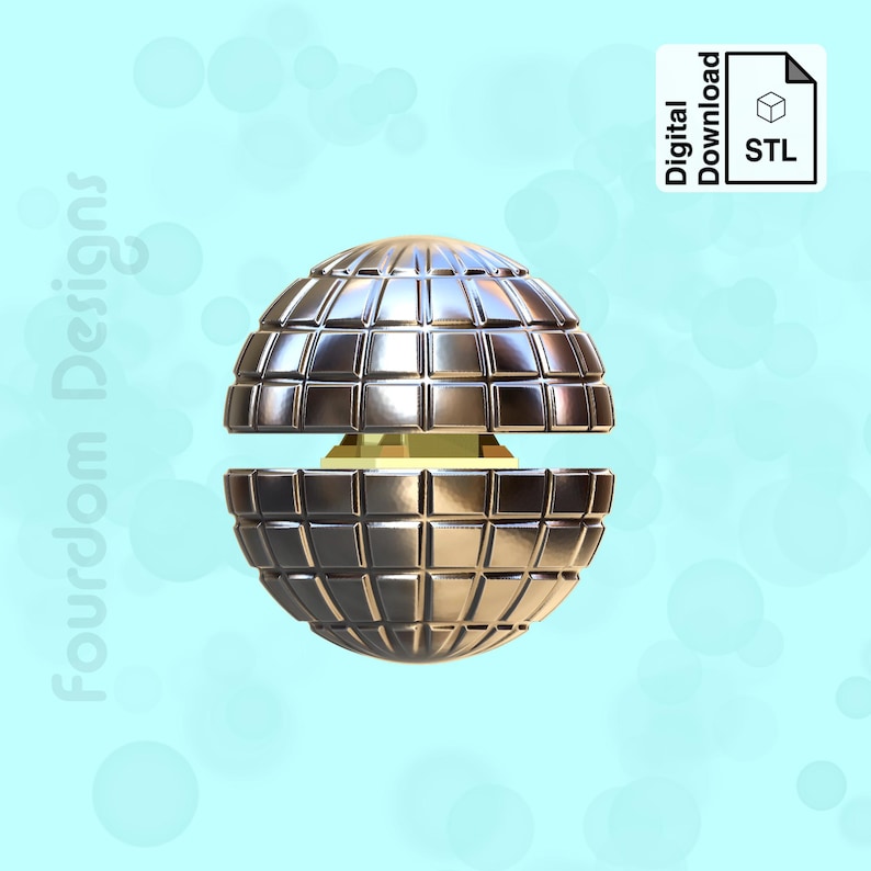 Disco Ball Clicker STL File for 3D Printing - Digital Download - Etsy