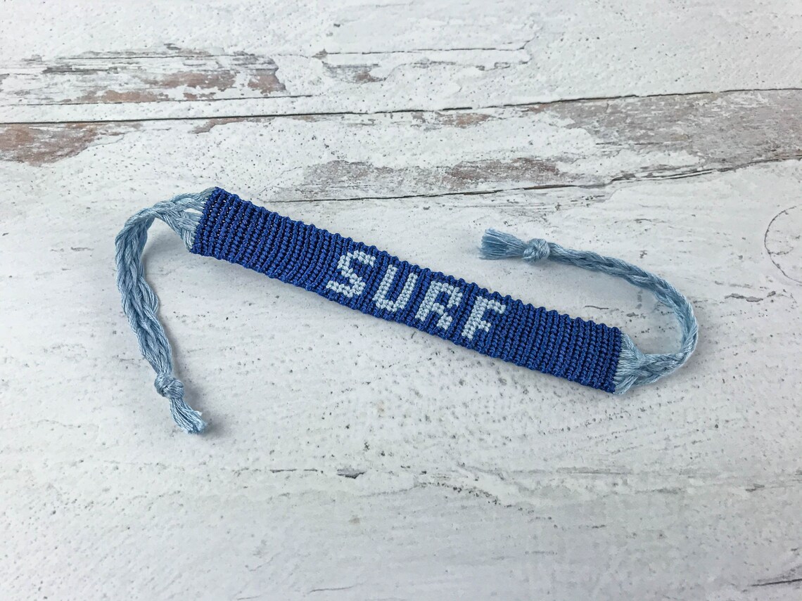 Surf Friendship Bracelet Preppy Bracelet Beach Bracelet Etsy