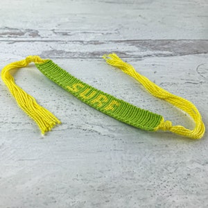 Surf Friendship Bracelet, Preppy Bracelet, Beach Style Jewelry, Embroidery Bracelet, Preppy Style Bracelet, Beach Bracelet