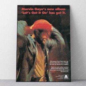 Marvin Gaye Allons-y Poster de Zazzle.be Liste d'envies Vous avez des idées ? Art mural rétro musique soul des années 70