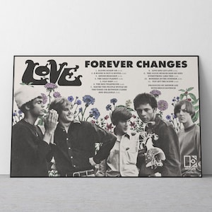 Liebe - Forever Changiert Poster | Vintage Psychedelische 60s Wandkunst