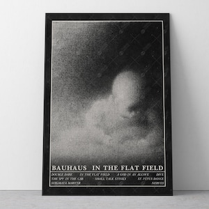 Bauhaus nel campo piatto Poster / Retro Pulp Horror Goth Rock Wall Art