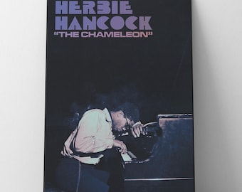 Póster de Herbie Hancock / Decoración de pared con música jazz vintage