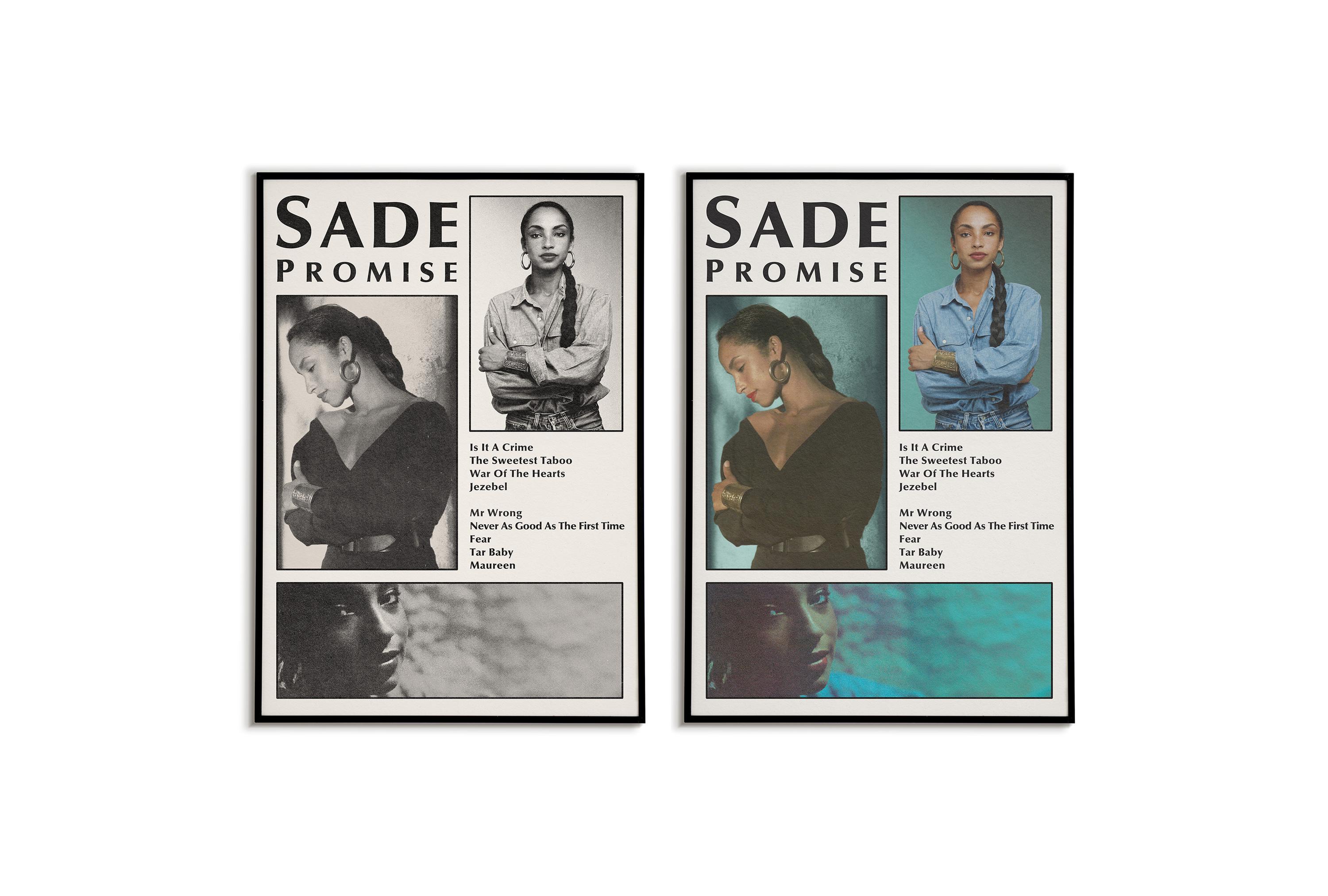 Sade Promise ビンテージポスター Sade - Promise Album Poster | Vintage Music Wall Art - Etsy