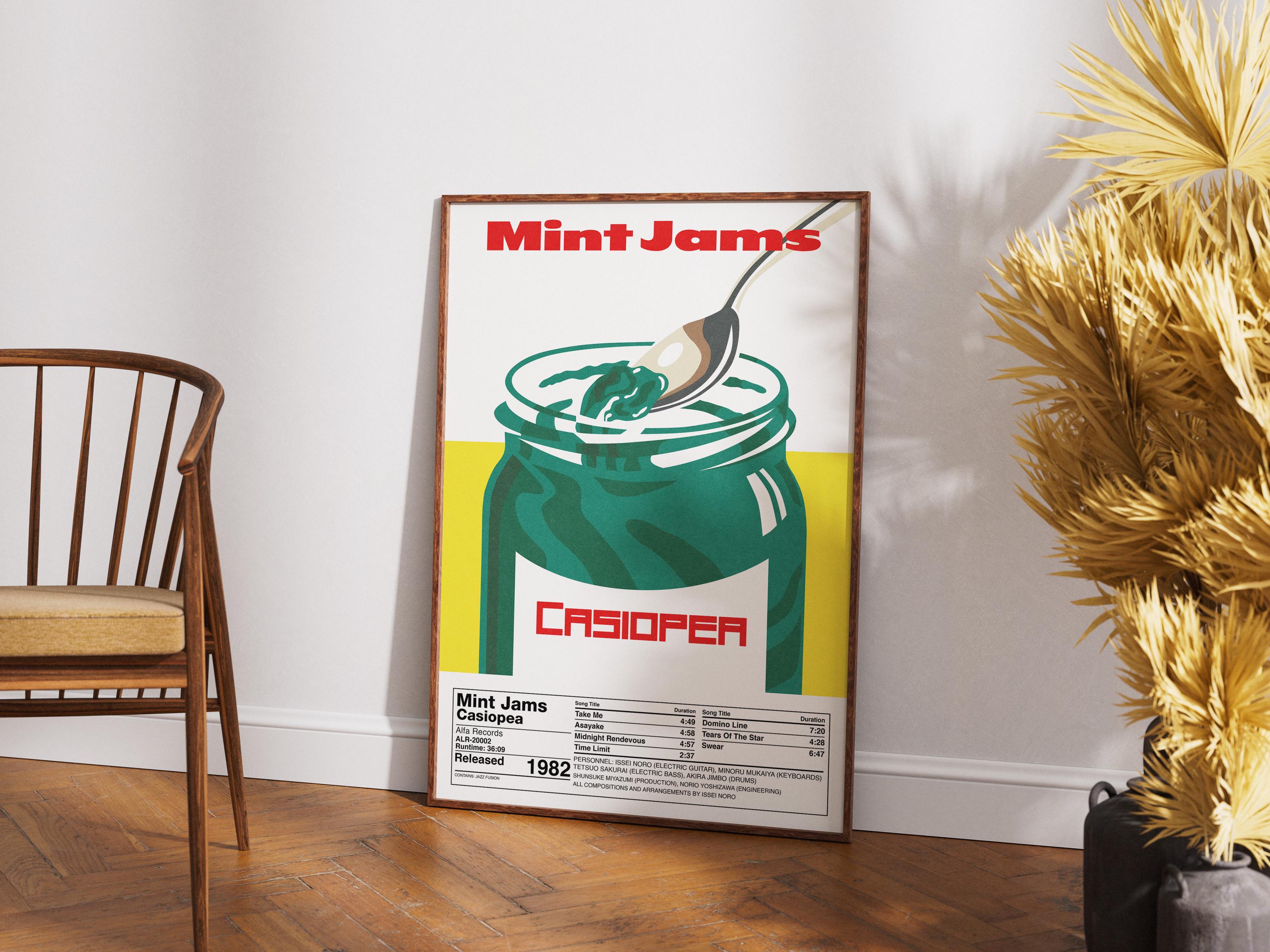 Casiopea Mint Jams Poster | Retro Japanese Jazz Fusion Music Wall