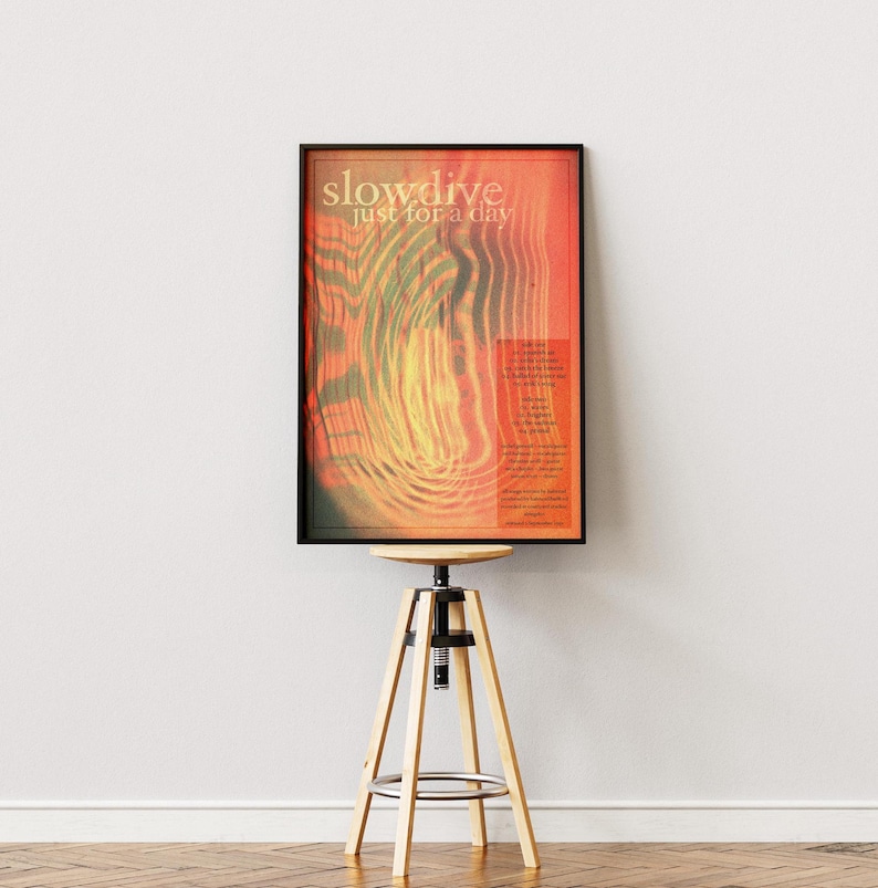 Slowdive Just For A Day Album Art Print