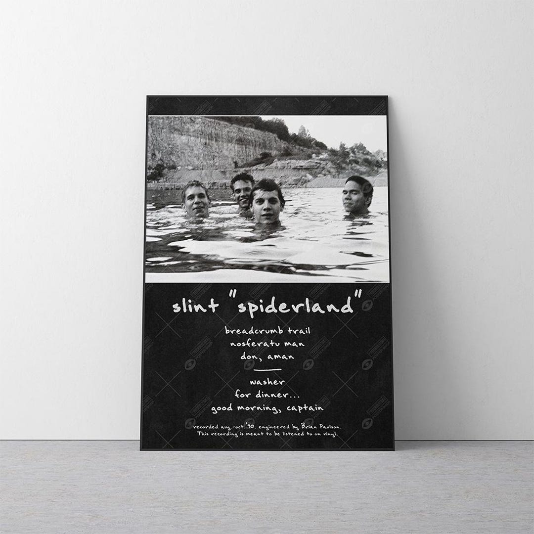 Slint Spiderland Poster | 90s Post Hardcore Math Rock Music Wall