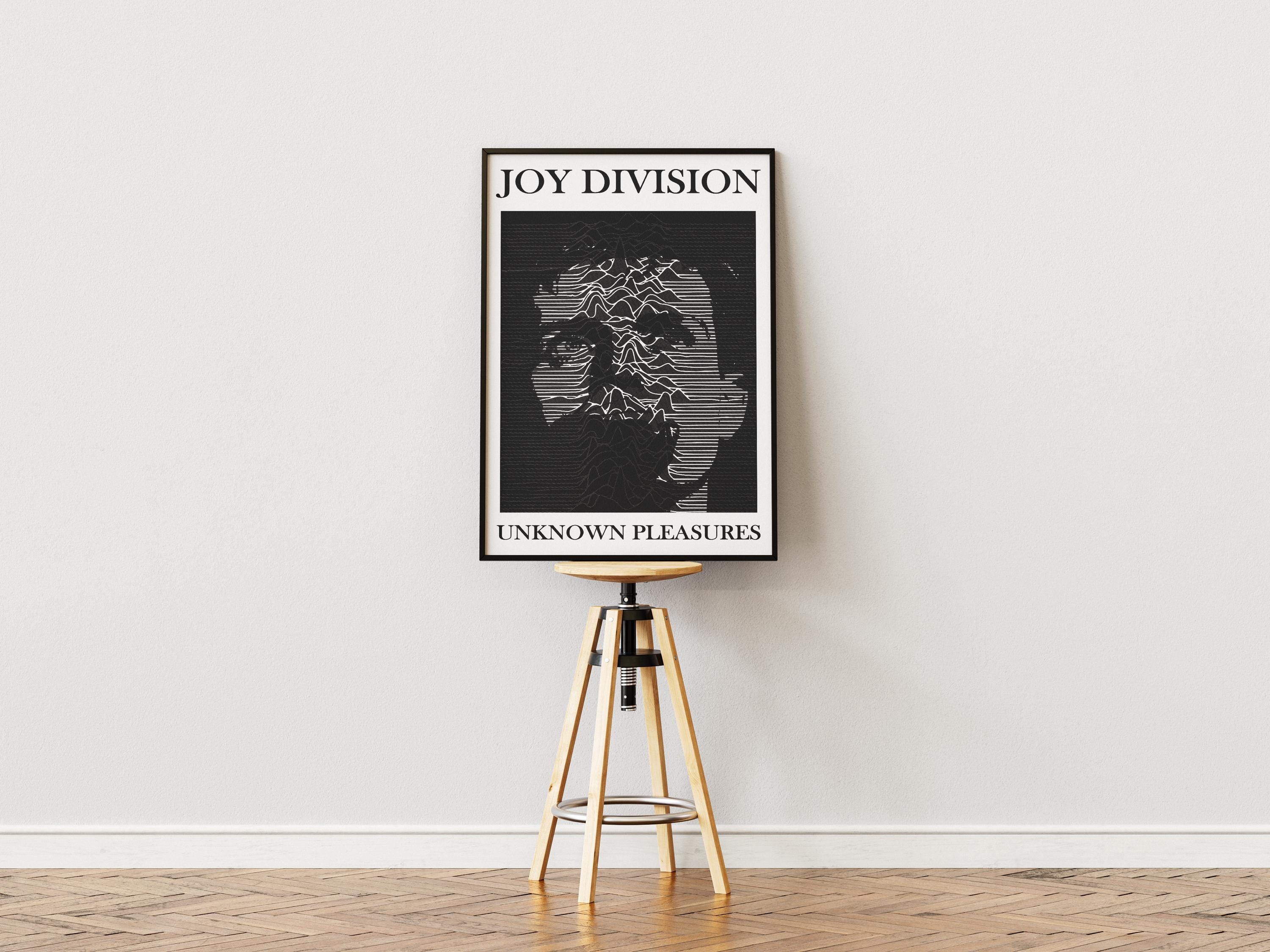 Joy Division Unknown Pleasures Poster | Post Punk Goth Rock Wall