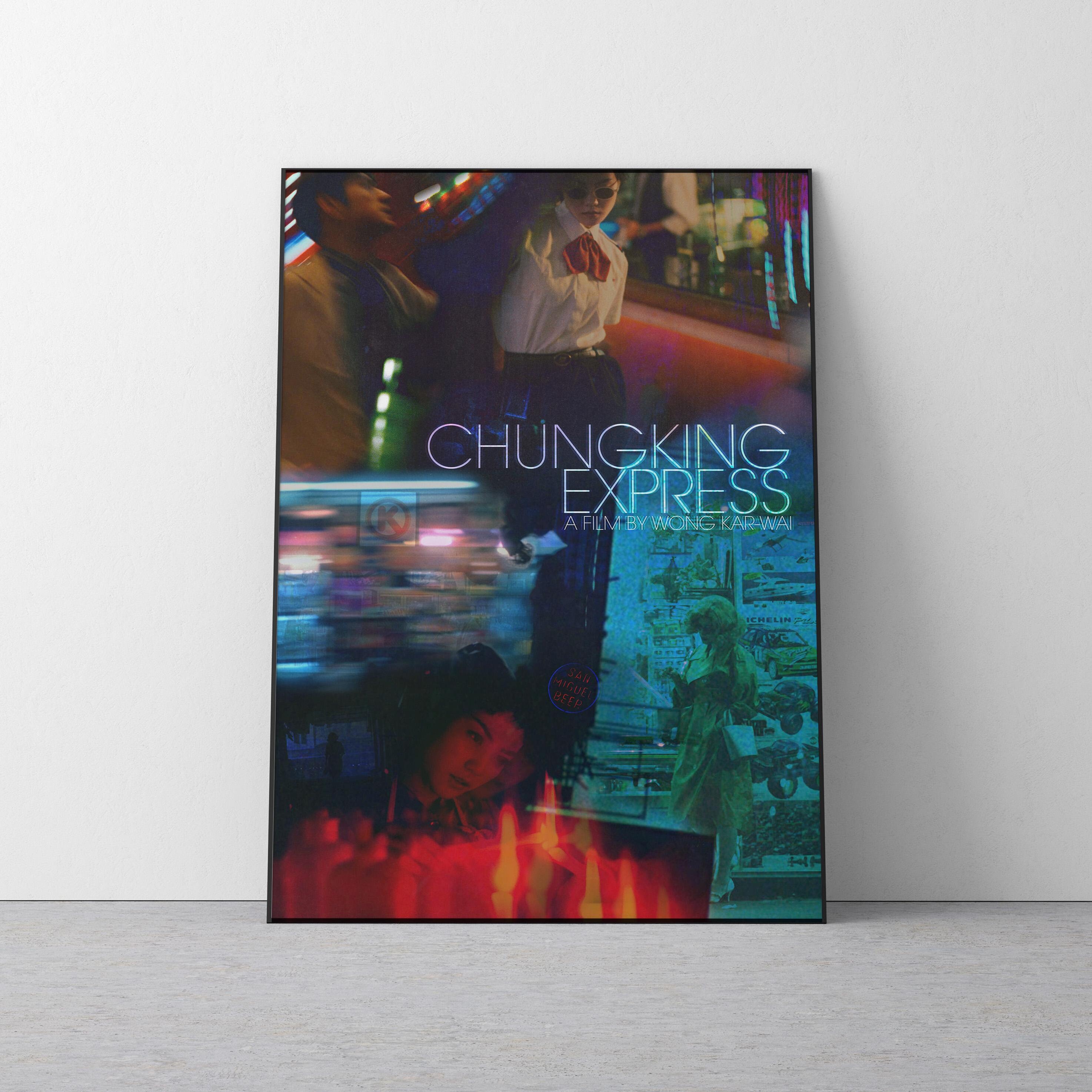 重慶エクスプレス映画ポスター |レトロなウォン・カーウァイ映画