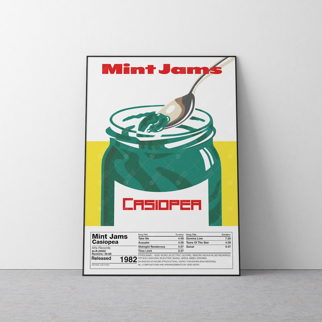 Casiopea Mint Jams Poster | Retro Japanese Jazz Fusion Music Wall