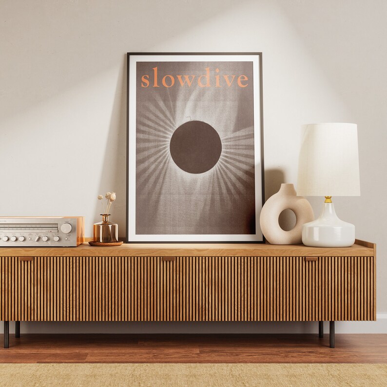 Vintage Retro Print for Slowdive 1993 shoegaze album Souvlaki