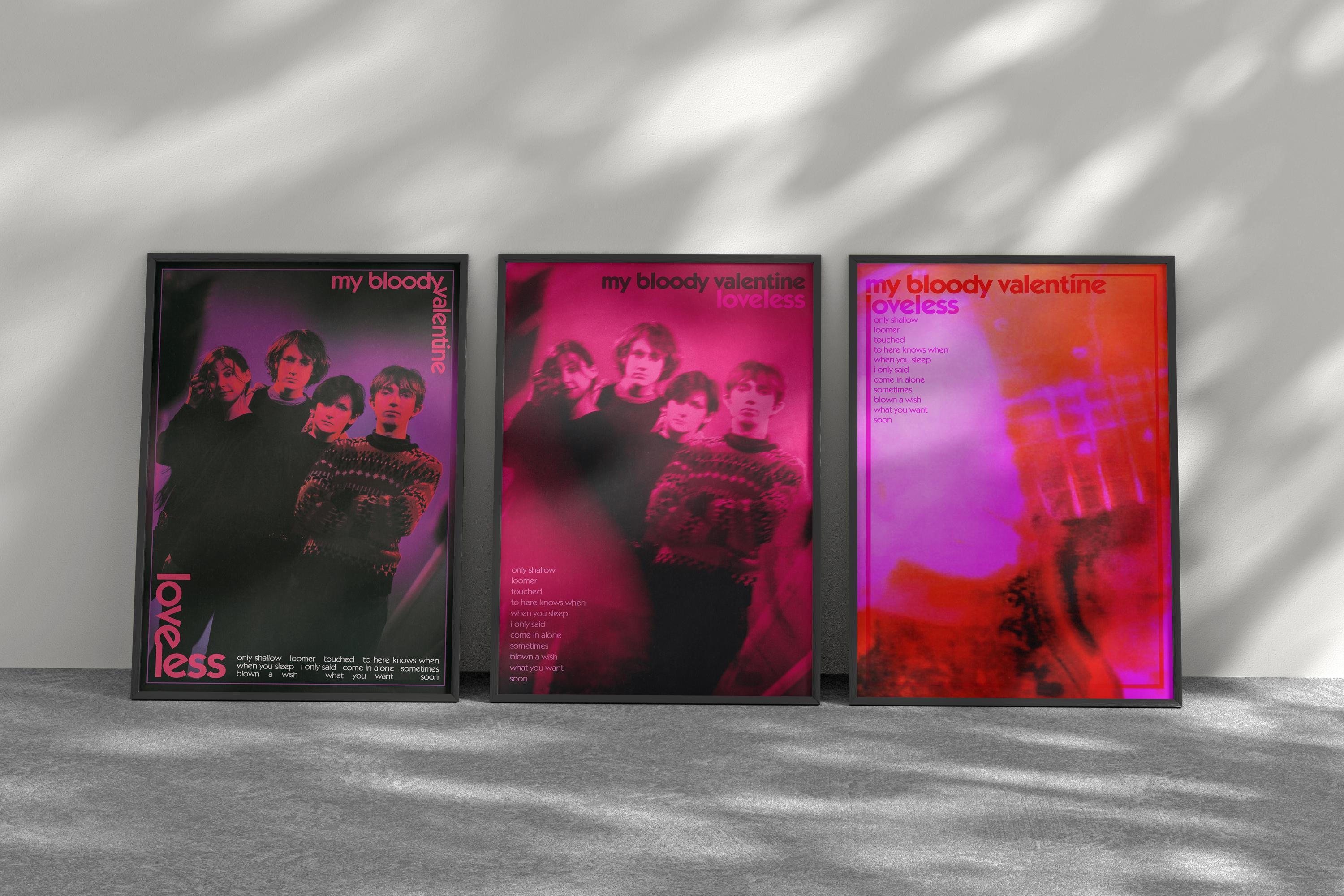 My Bloody Valentine Loveless Poster | Retro 90s Shoegaze Dream Pop