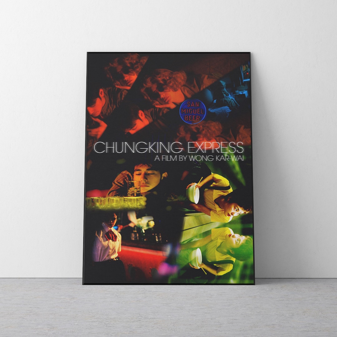 重慶エクスプレス映画ポスター |レトロなウォン・カーウァイ映画