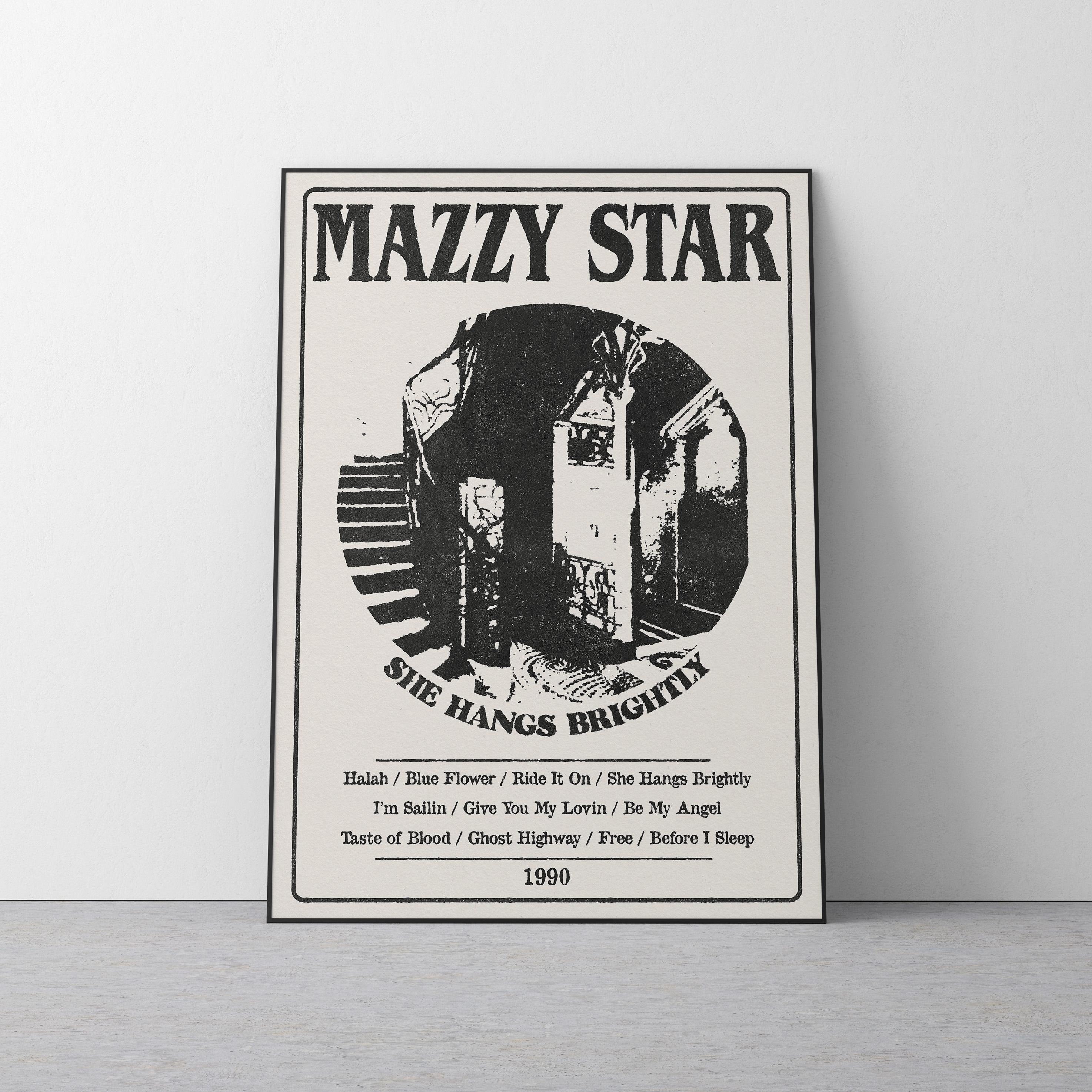 Mazzy Star She Hangs Brightly Poster | 90s Dream Pop Alternative