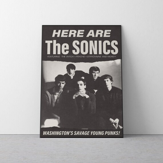 The Sonics Album Poster | 60s Garage Rock Art Print - Etsy
