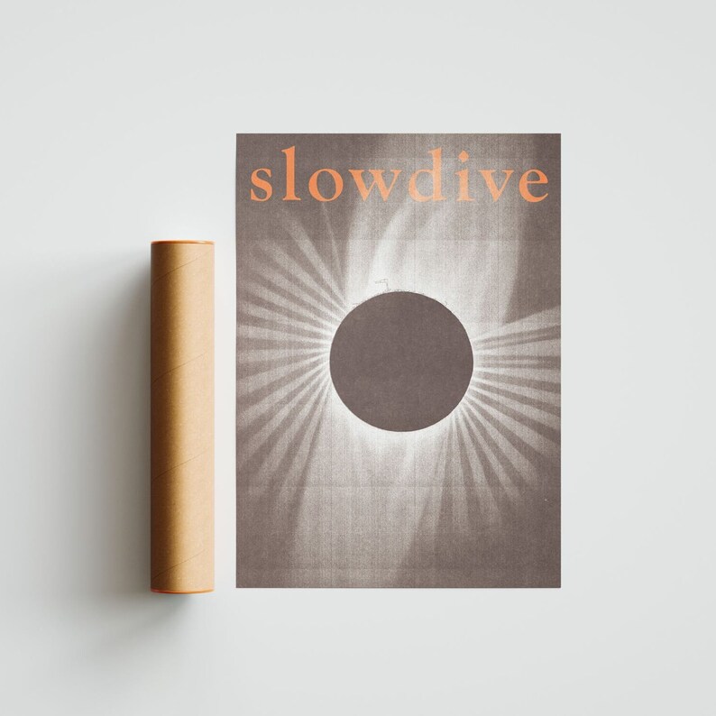 Slowdive Solar Eclipse Shoegaze Bedroom Poster
