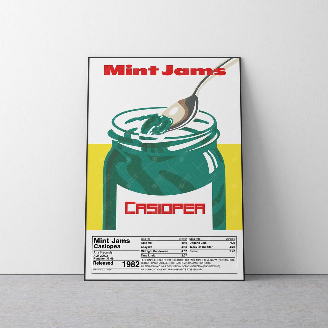 Casiopea Mint Jams Poster | Retro Japanese Jazz Fusion Music Wall
