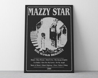 Mazzy Star - She Hangs Brightly Poster | 90s Dream Pop