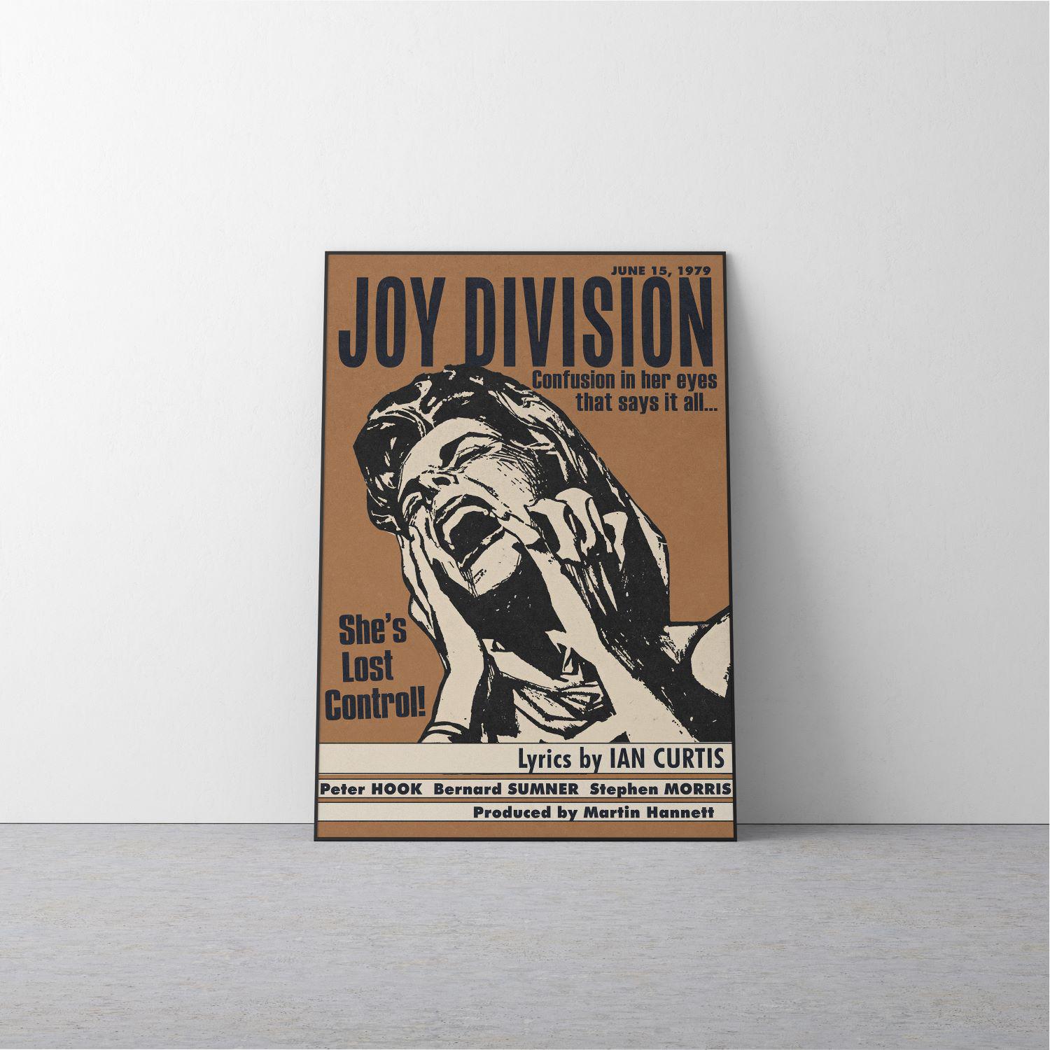 Joy Division - She's Lost Control Poster | Paperback Pulp