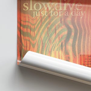 Slowdive Just For A Day Liner Notes Poster