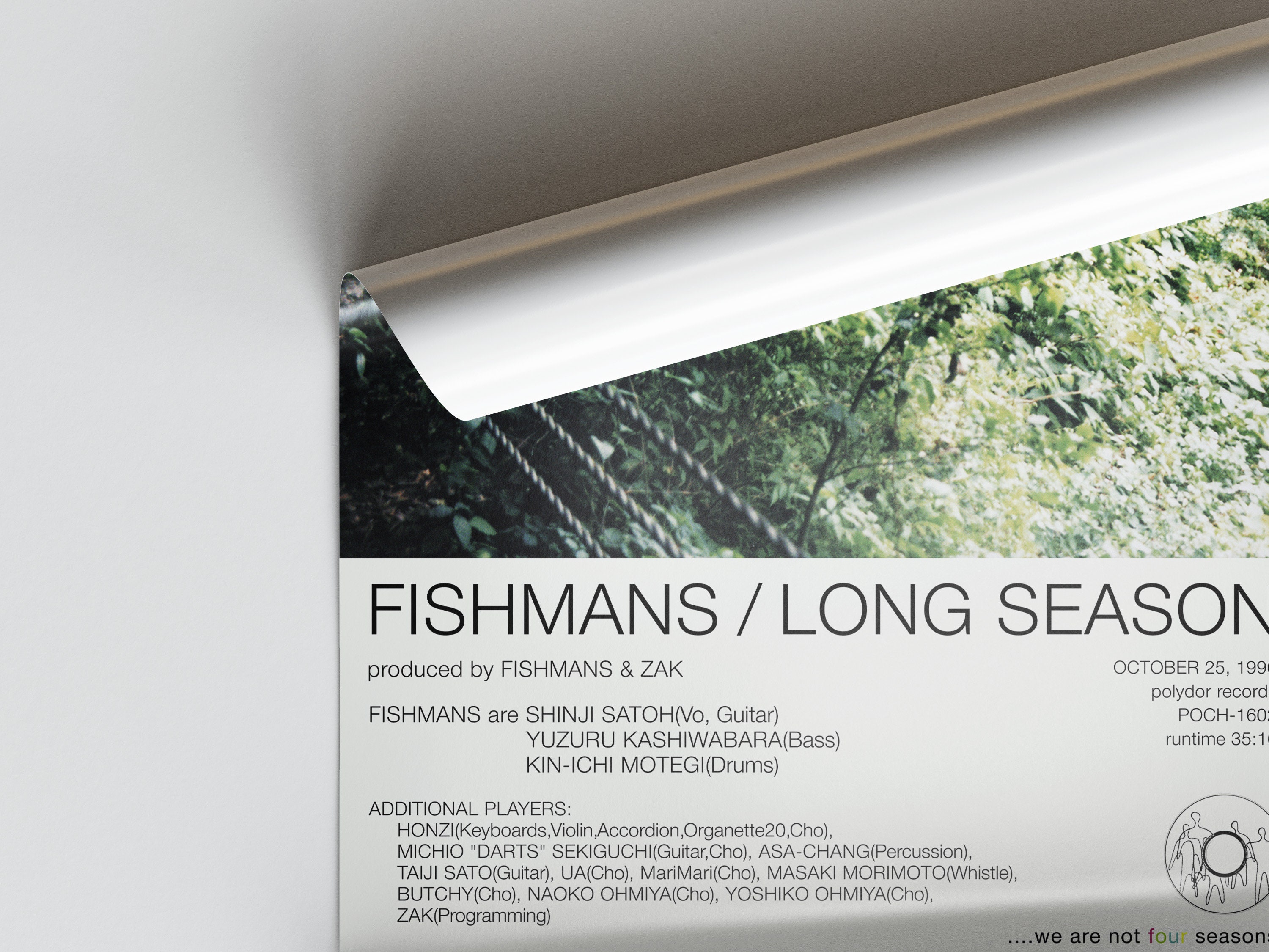 Fishmans Long Season Poster | 90s Japanese Dream Pop Music Wall