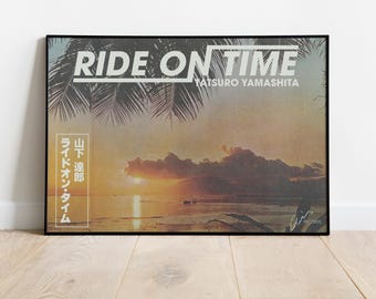 Tatsuro Yamashita Ride on Time Poster | Retro Japanese City