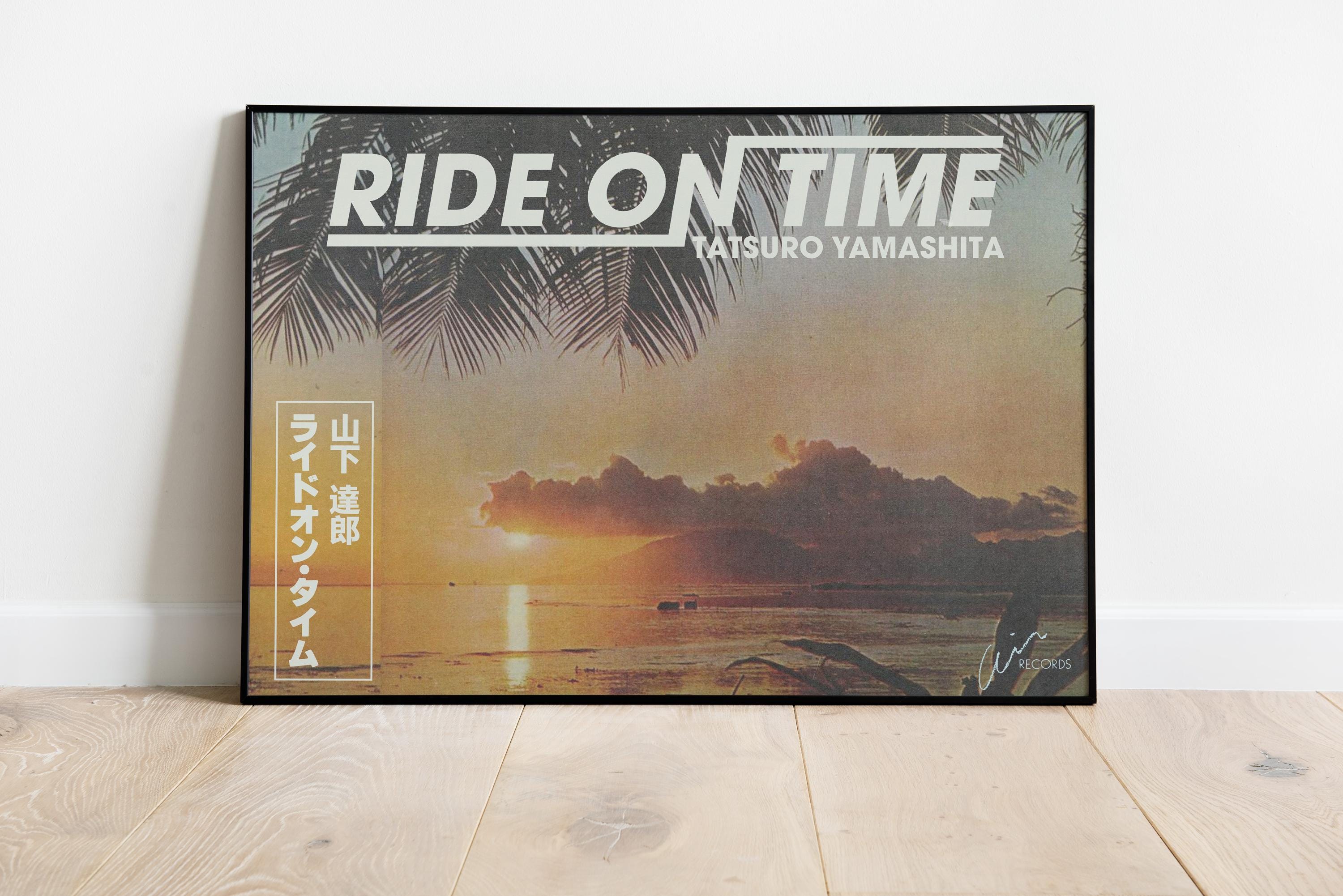 Tatsuro Yamashita Ride on Time Poster | Retro Japanese City Pop