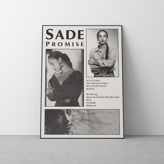 Sade Promise ビンテージポスター Sade - Promise Album Poster | Vintage Music Wall Art - Etsy