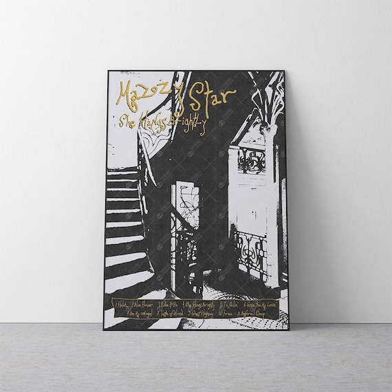 Mazzy Star She Hangs Brightly Poster | 90s Dream Pop Alternative