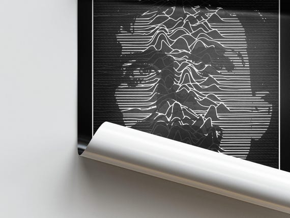 Joy Division Unknown Pleasures Poster | Post Punk Goth Rock