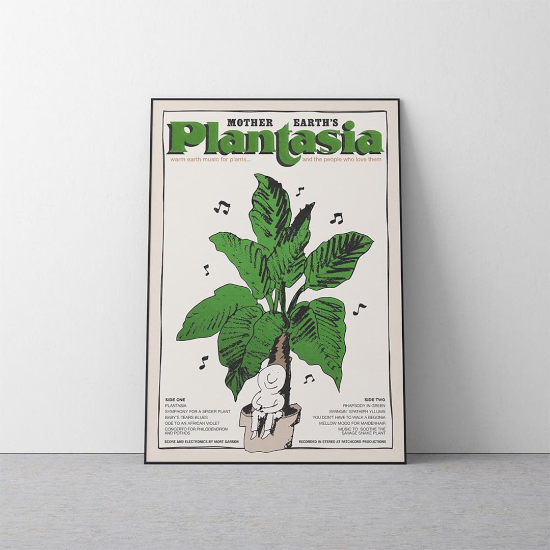 Plantasia Poster | Retro New Age Ambient Music Album Art Print - Etsy