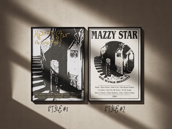 Mazzy Star She Hangs Brightly Poster | 90s Dream Pop Alternative