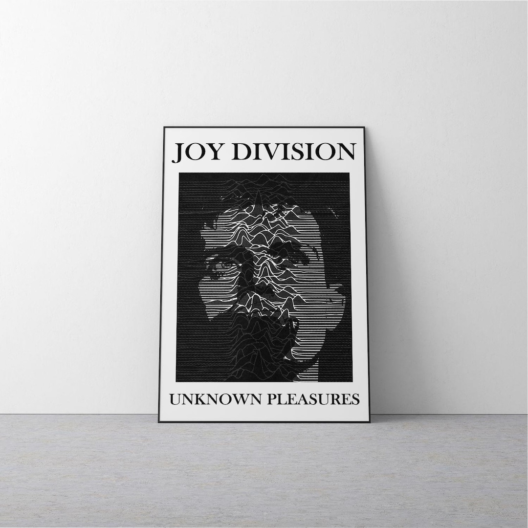 Joy Division Unknown Pleasures Poster | Post Punk Goth Rock Wall