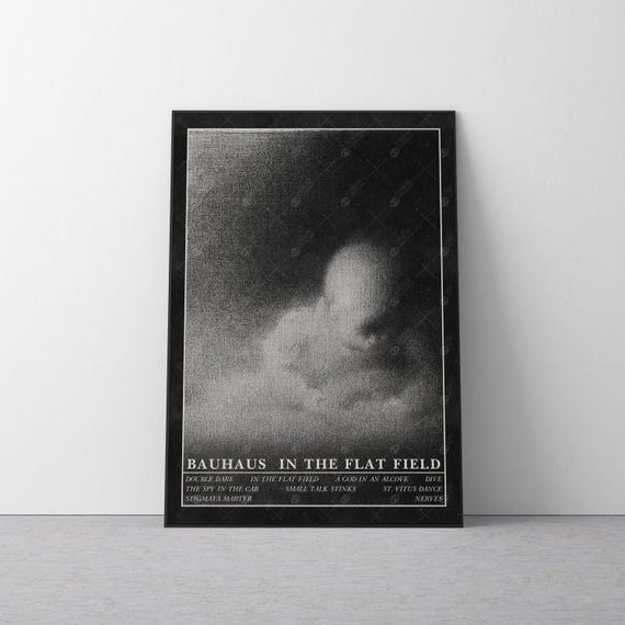 Bauhaus in the Flat Field Poster | Retro Pulp Horror Goth Rock