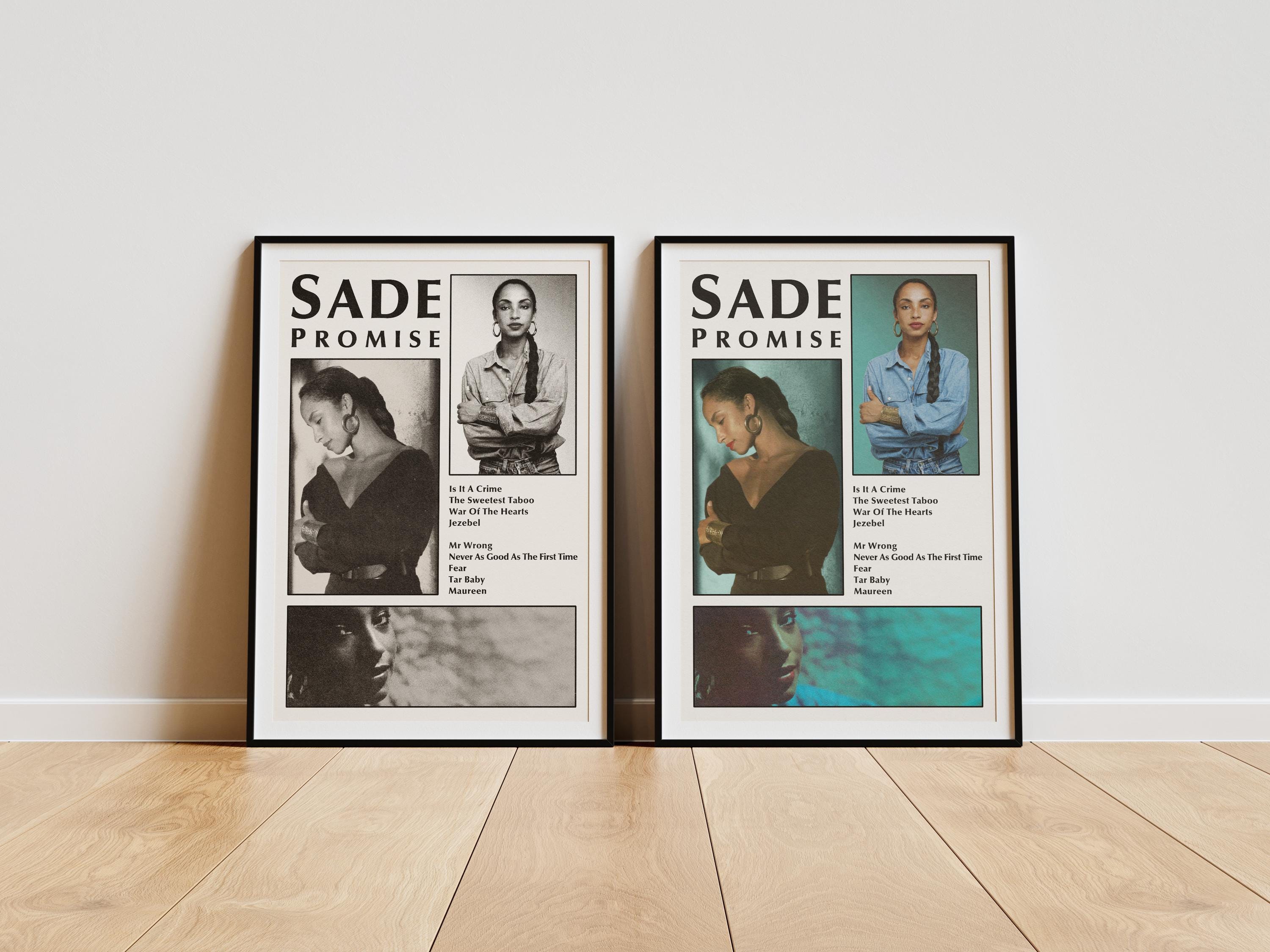 Sade Promise ビンテージポスター Sade - Promise Album Poster | Vintage Music Wall Art - Etsy