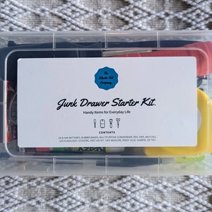 ORIGINAL Junk Drawer Starter Kit™ | Useful Housewarming Gift | Custom Realtor Closing Gift for New Home Owners | First Apartment Gift