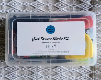 ORIGINAL Junk Drawer Starter Kit™ | Useful Housewarming Gift | Custom Realtor Closing Gift for New Home Owners | First Apartment Gift