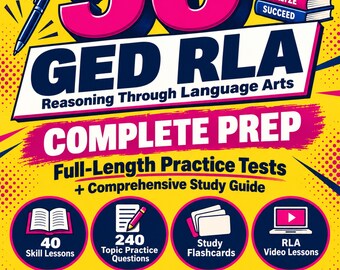 GED Reasoning Through Language Arts (RLA) Complete Prep: 50 Full-Length Practice Tests