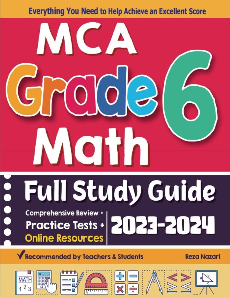 MCA Grade 6 Math Full Study Guide: Comprehensive Review Practice Tests Online Resources image 1
