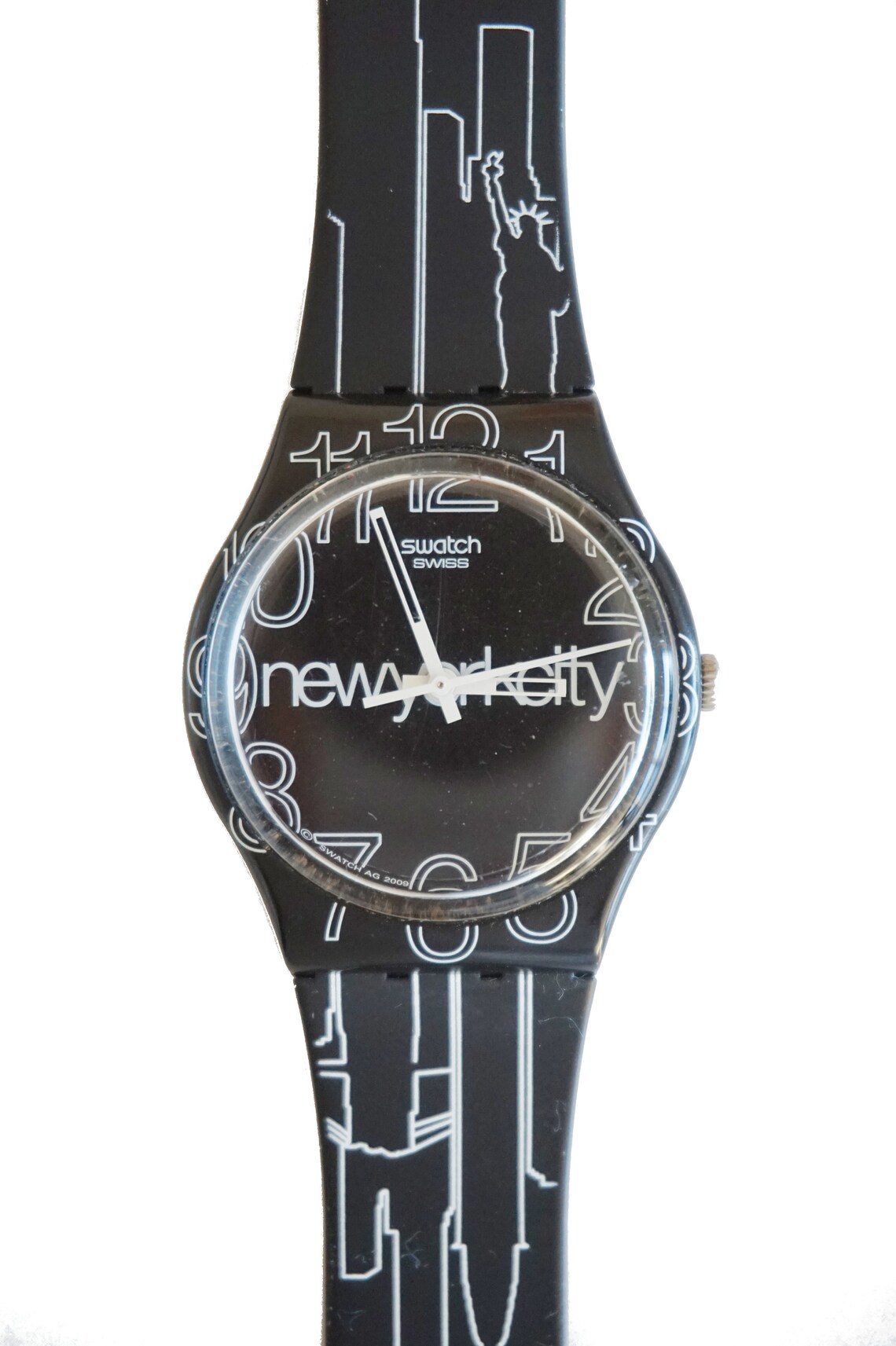 Swatch watch GZ209 New York City Lines in the Sky with box Etsy