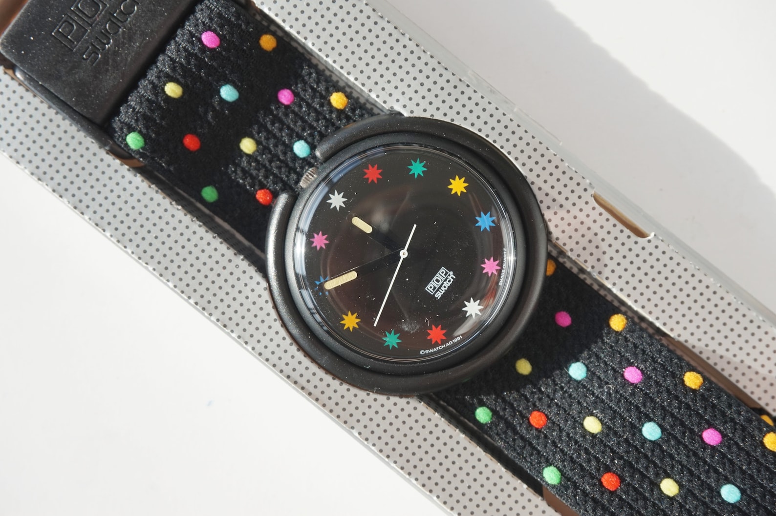Swatch POP watch STAR PARADE PWB168 1992 with box funky Etsy