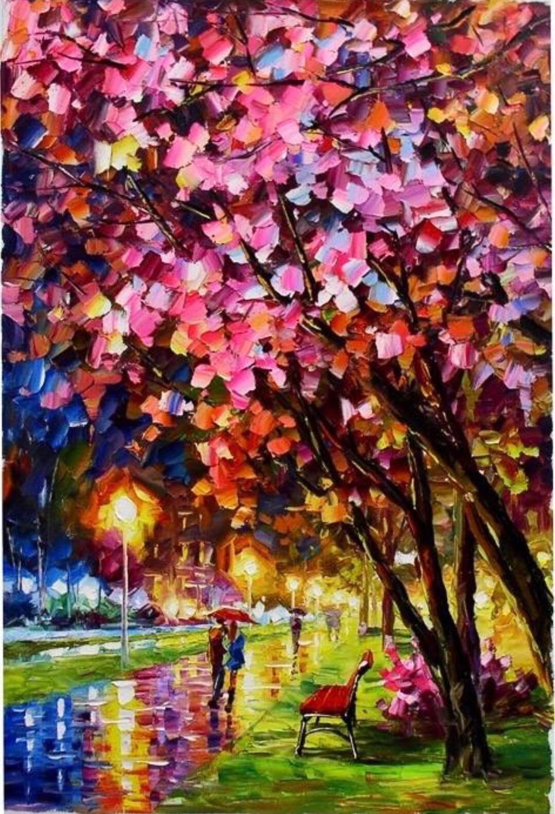 Daniel Wall Beautiful Original Palette Knife Floral Flowers Etsy