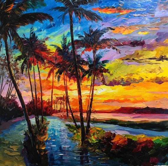 Daniel Wall Beautiful Original Palette Knife Oil Painting Etsy