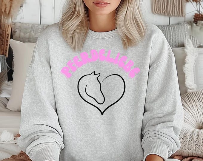 Pferdeliebhaber Sweatshirt, gemütliches Geschenk für Pferdeliebhaber, einzigartiges Tierdesign, perfekt für Geburtstage, Teenanger Geschenk
