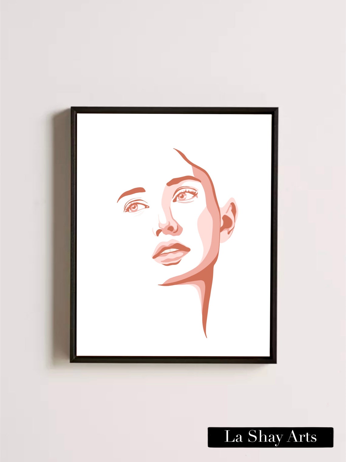 Face Portrait Abstract Print Face Art Abstract Art Boho Etsy
